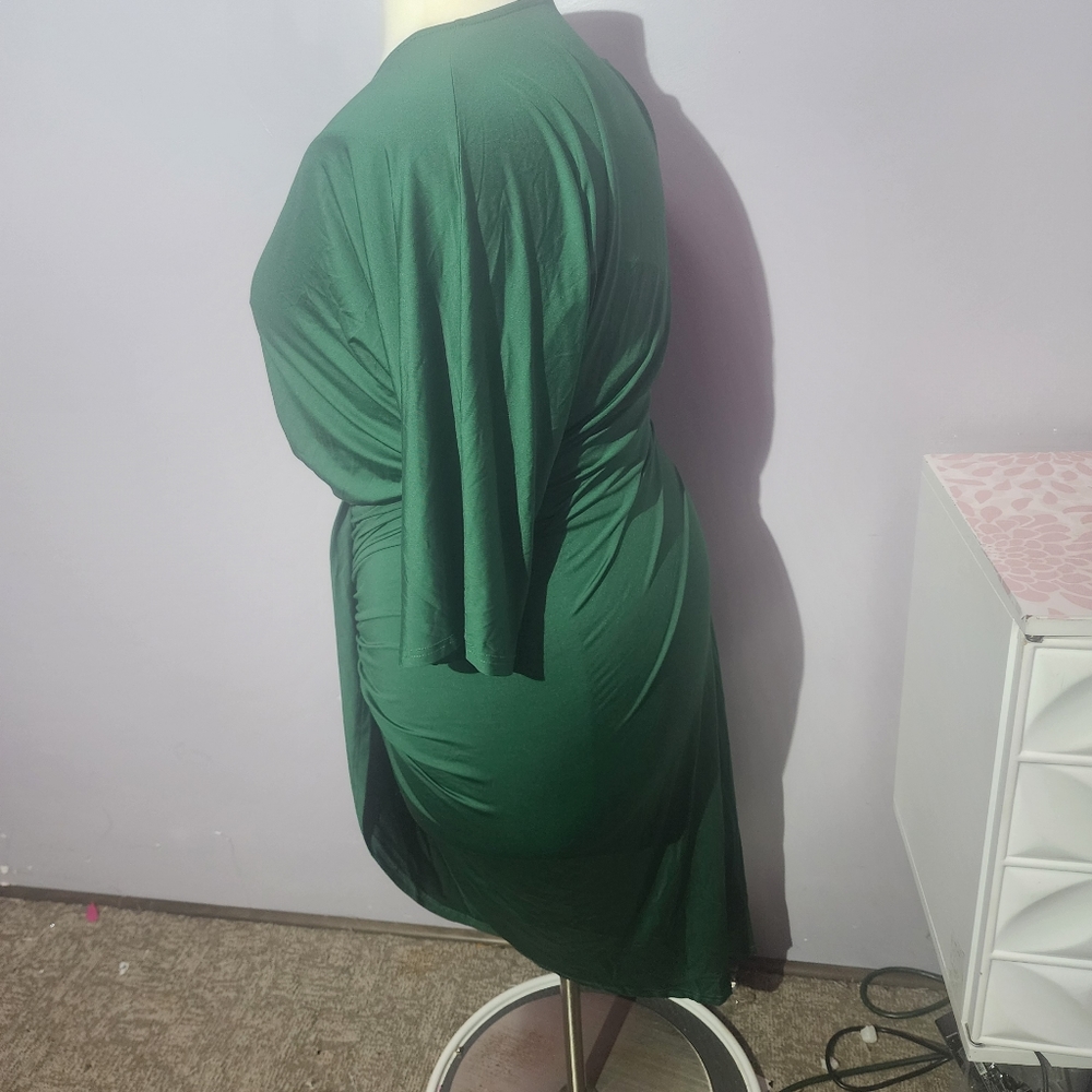 NWT Baltic Born Mimi Hunter Green Wrap Midi Dress - Picture 6 of 6